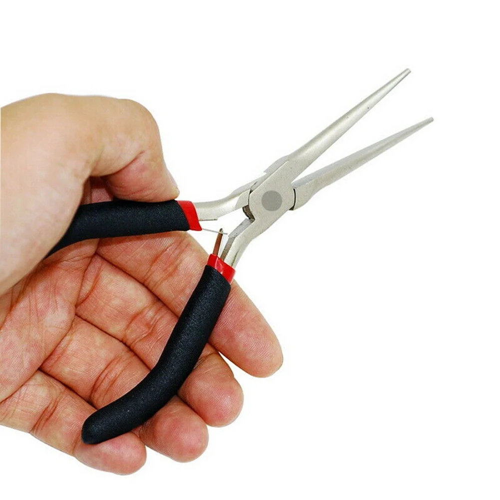Alicates de punta larga multiherramienta, alicates de punta de aguja, herramienta manual de reparación