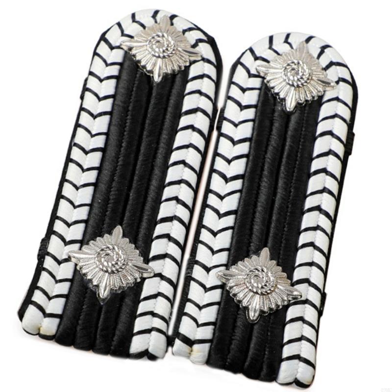 49mc schouderepauletten gouden beveiligingsuniform accessoires Captain Professional Security Guard Epaulets Captain