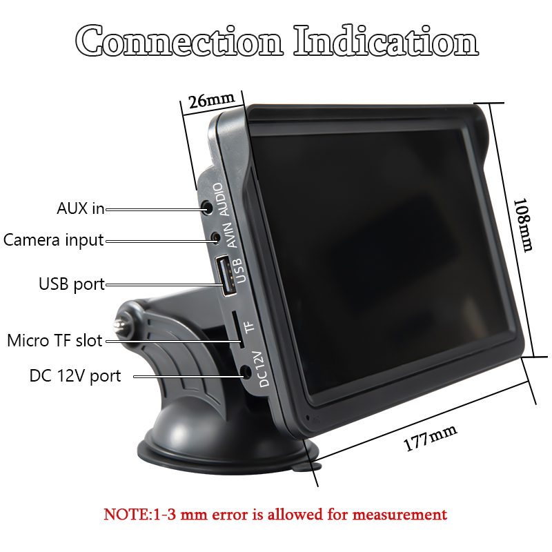 7inch Carplay Android Auto Car Radio Multimedia Video Player Touch Screen AUX USB With Remote Control
