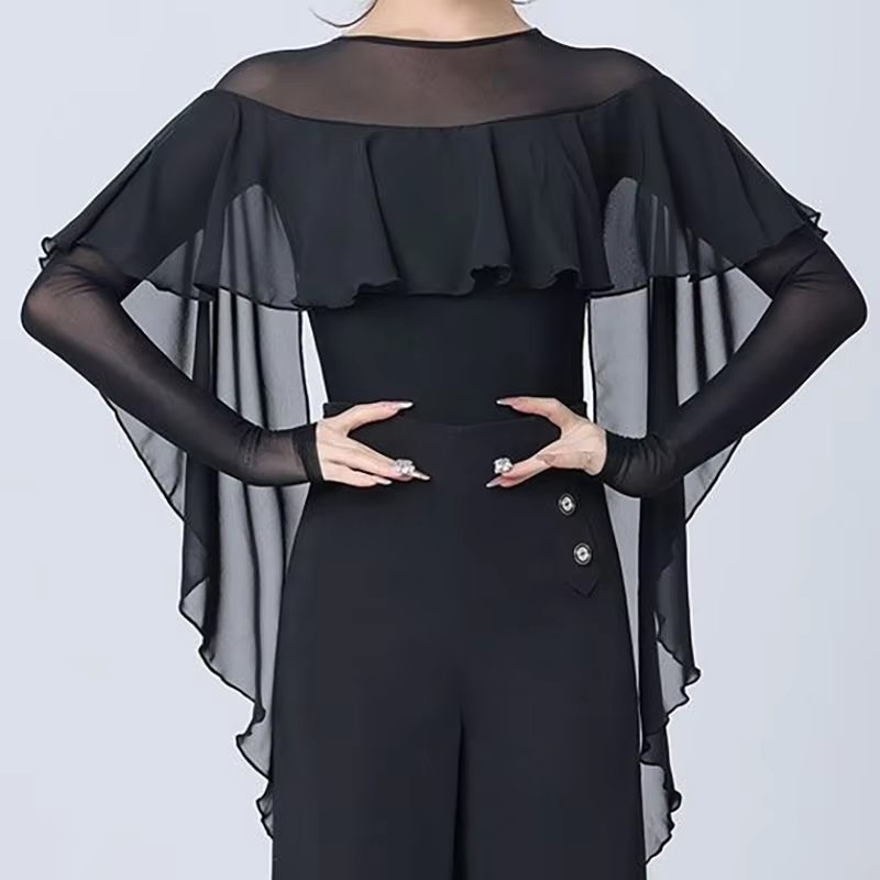 Sexy Latin Dance Tops Vrouwen Prestaties Ballroom Turnpakje Kleding Wals Bodysuit Tango Blouse Praktijk Kostuums body ropa mujer