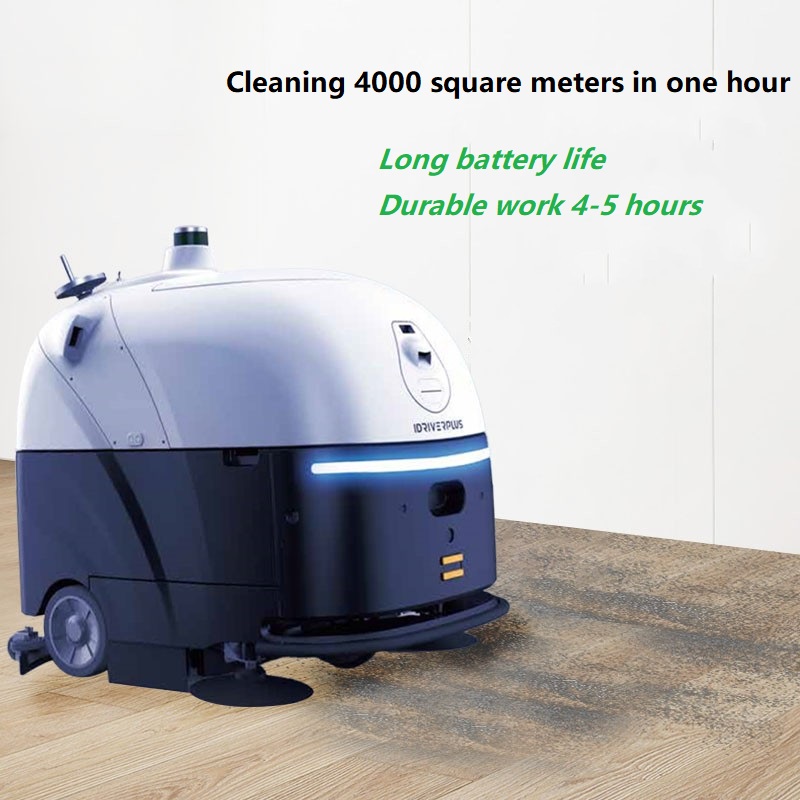 Robot limpiador de pisos inteligente, robot de barrido y fregado, robot de limpieza industrial comercial de supermercado