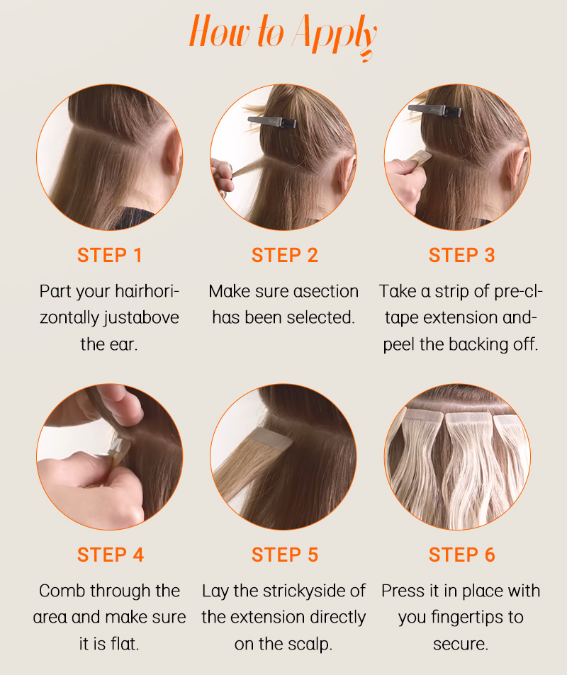 Extensions de cheveux à bande cheveux humains véritable Remy bande dans l'extension de cheveux peau sans couture pour Salon de haute qualité naturel greffe de cheveux