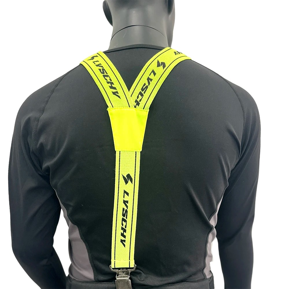 Factory Supply High Elastic Adjustable Y Suspender Shoulder Straps Motorcycle Racing Men Women Pants Trousers Braces Green Black