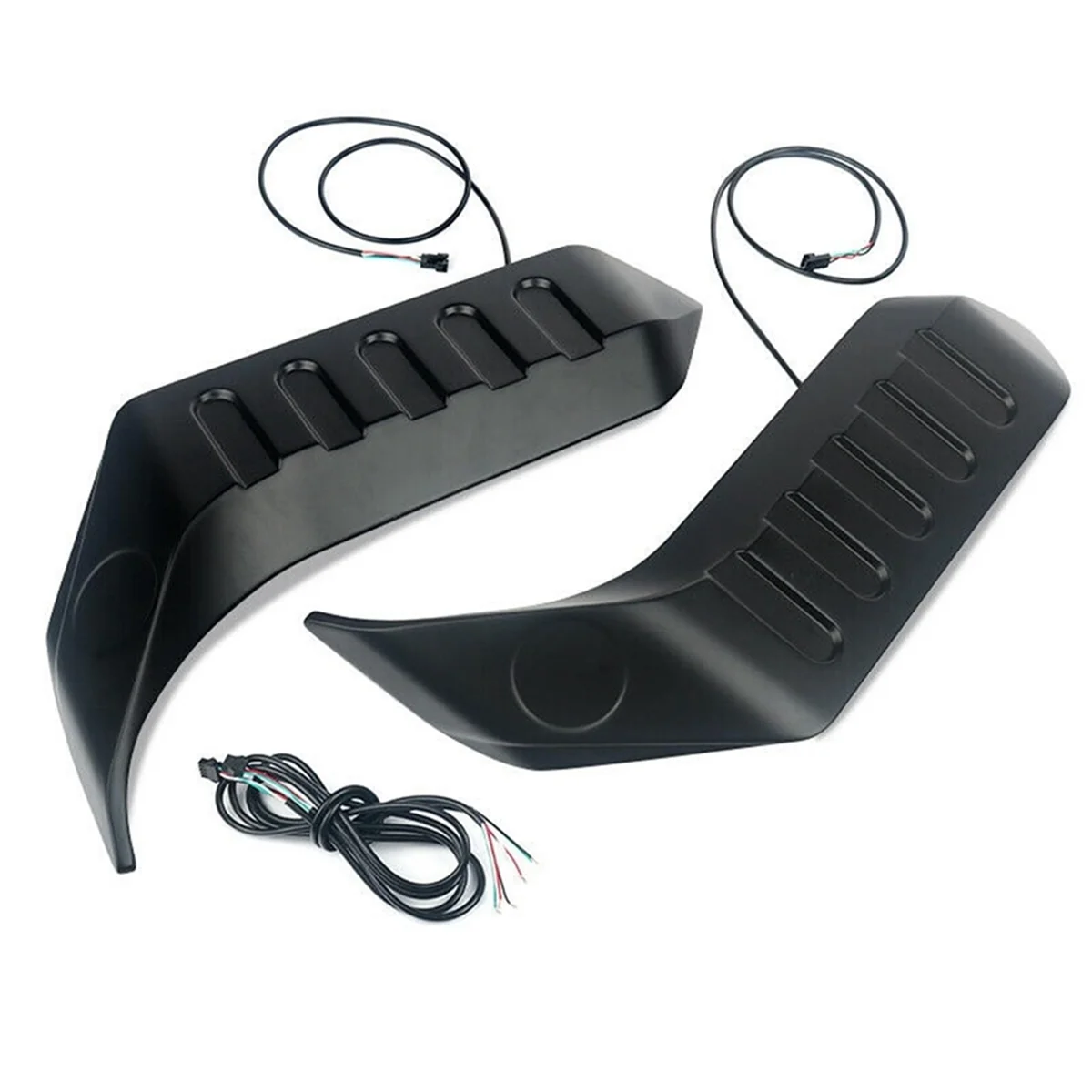 Untuk Jeep Wrangler Jk 2007-2023 lampu atap belakang, Spoiler lampu atap belakang Splitter Top Flange Tail Wing, US