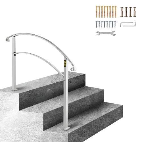 Dekorativer Treppengeländer aus Schmiedeeisen für 3 Stufen – elegante Sicherheitslösung