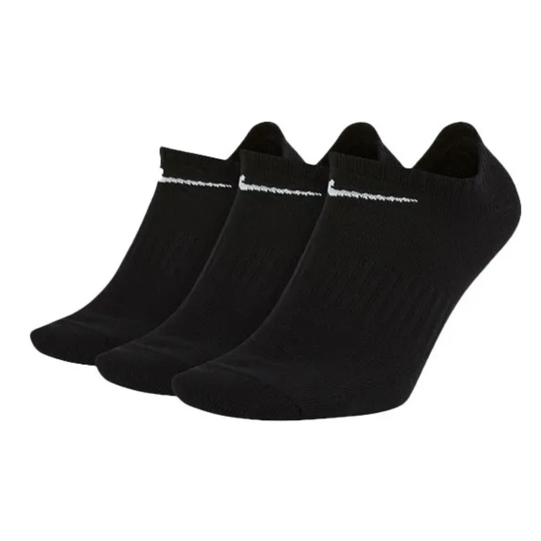 Nike EVERYDAY LTWT ANKLE 3PR Lightweight Neutral Quick Dry Training Socks 3 Pairs Winter Supportive Comfort Soft Black & White