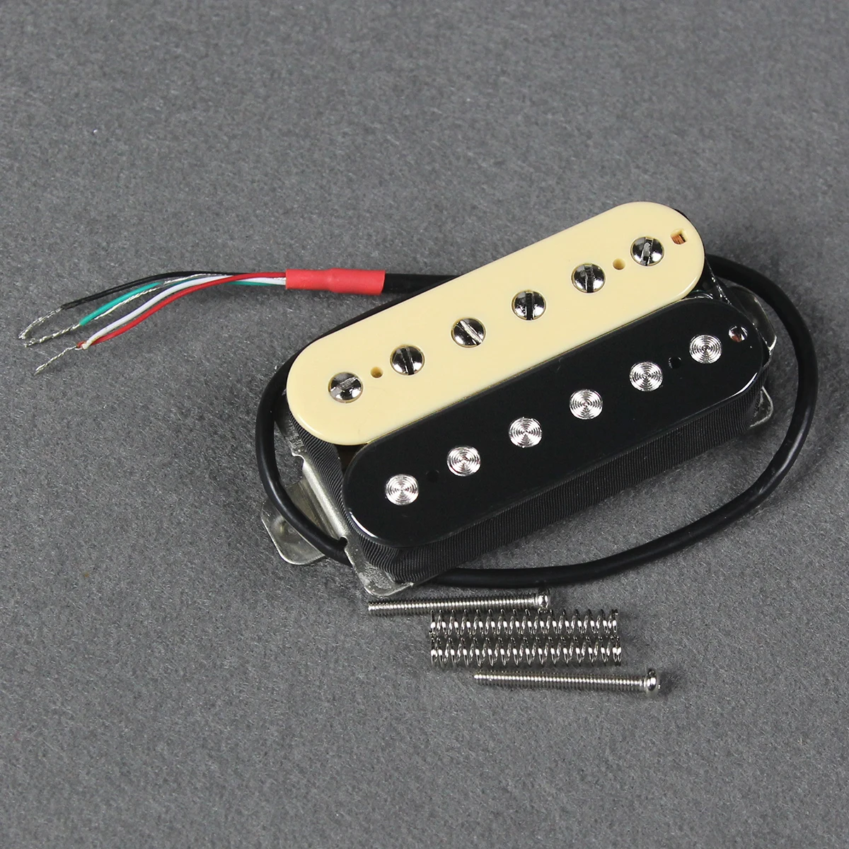 FLEOR Gốm Humbucker 4 Dây Đàn Guitar Đôi Cuộn Dây Thu-Ngựa Vằn/Đen/Trắng