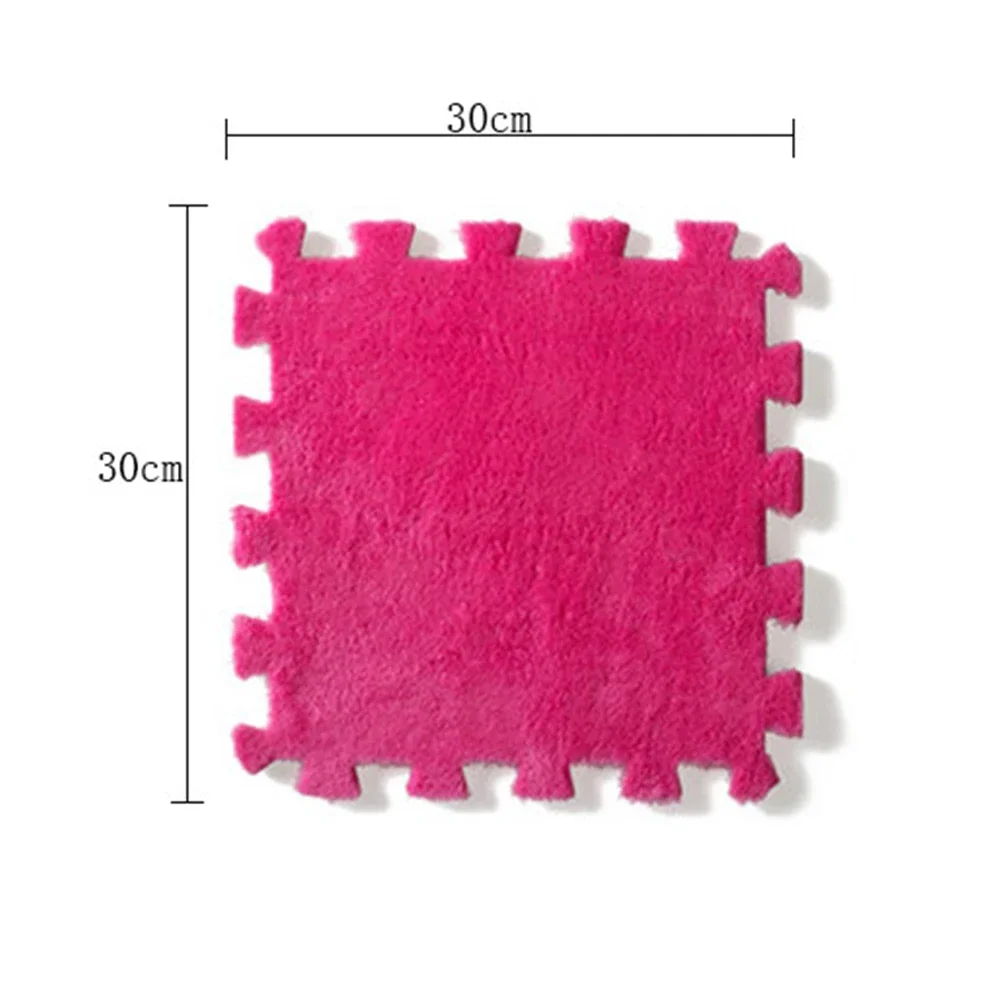 10ชิ้น/ล็อต Soft Plush พรมเด็กเด็กเล่นเสื่อเด็กพรมของเล่น EVA โฟมเด็กปริศนา Interlock เสื่อชั้น