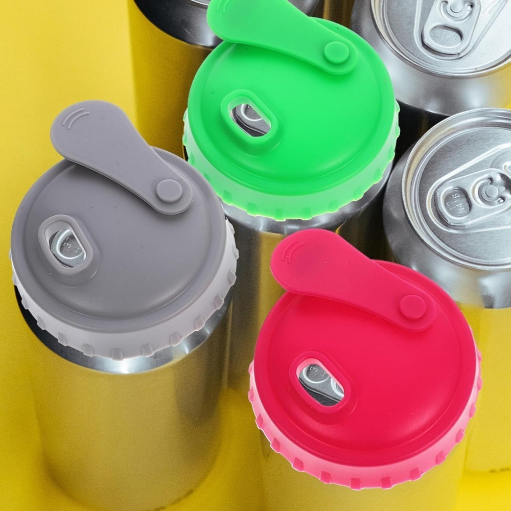 1/6 Stuk Siliconen Frisdrankblikje Cover Geschikt voor Bier Drank Sap Drank Kan Cola Standaard Kan Protector Waterfles Cover