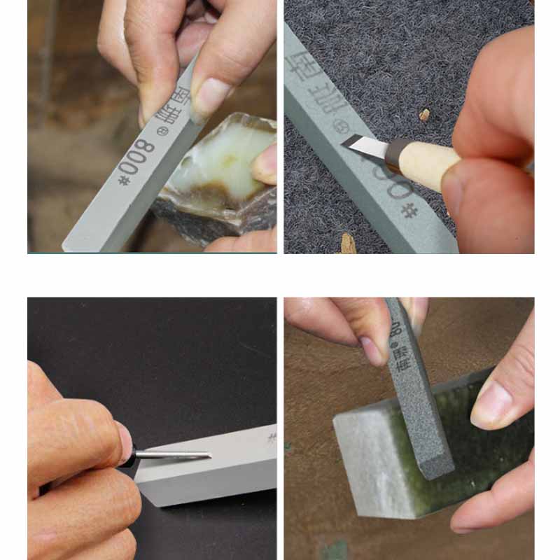 녹색 실리콘 카바이드 샌드 바 세라믹 옥 금속 나이프 숫돌 도구에 대한 연마 실리콘 오일 스톤 그라인딩 블록 80-1200 #