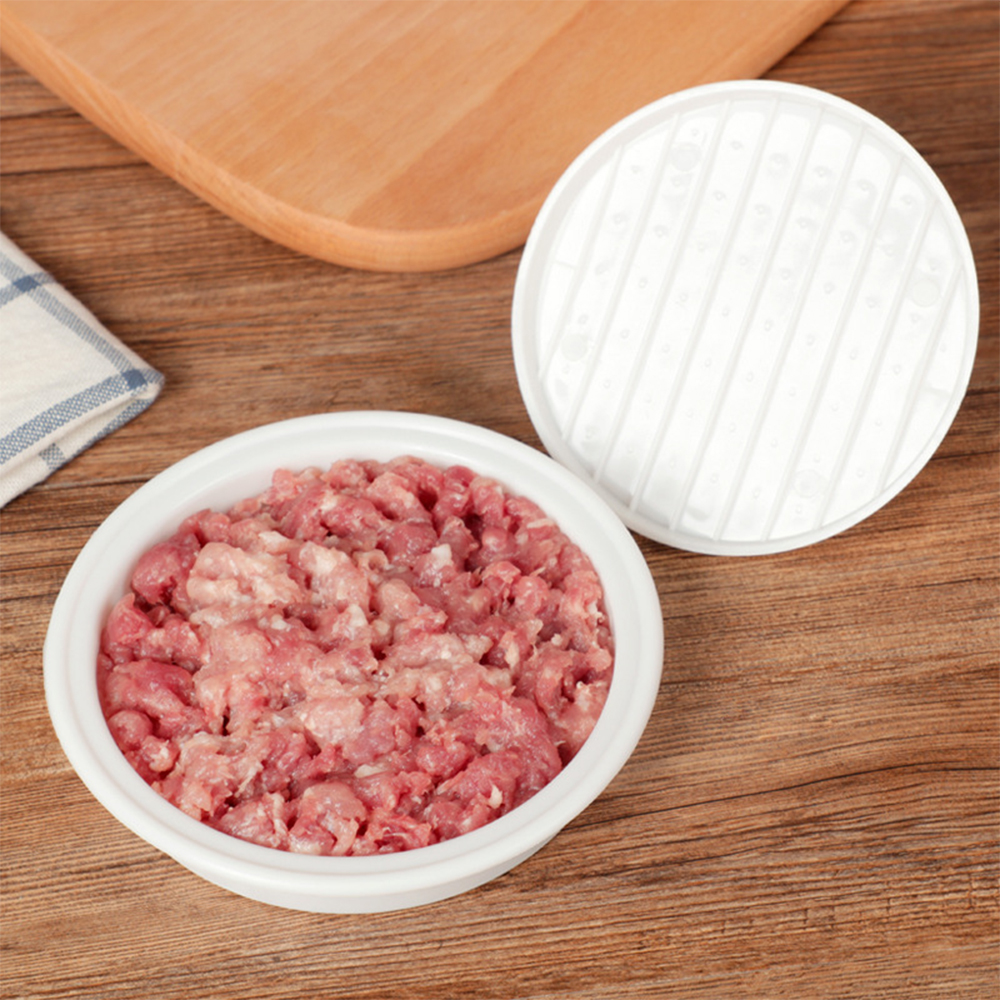 1 st Hamburger Druk Gevulde Burger Druk Plastic Vlees Grill Party BBQ Burger Maker Mold Hamburger Maker Keuken Tool