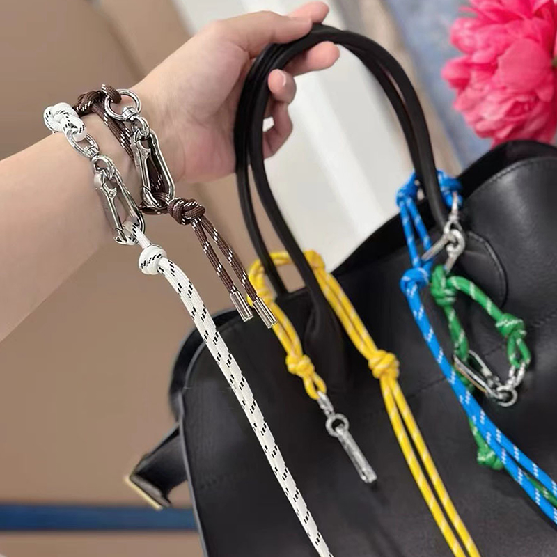 Accesorios de estilo japonés y de Corea del Sur, colgante de cuerda de nailon de color cordón para bolso, pulsera tobillera elegante con personalidad