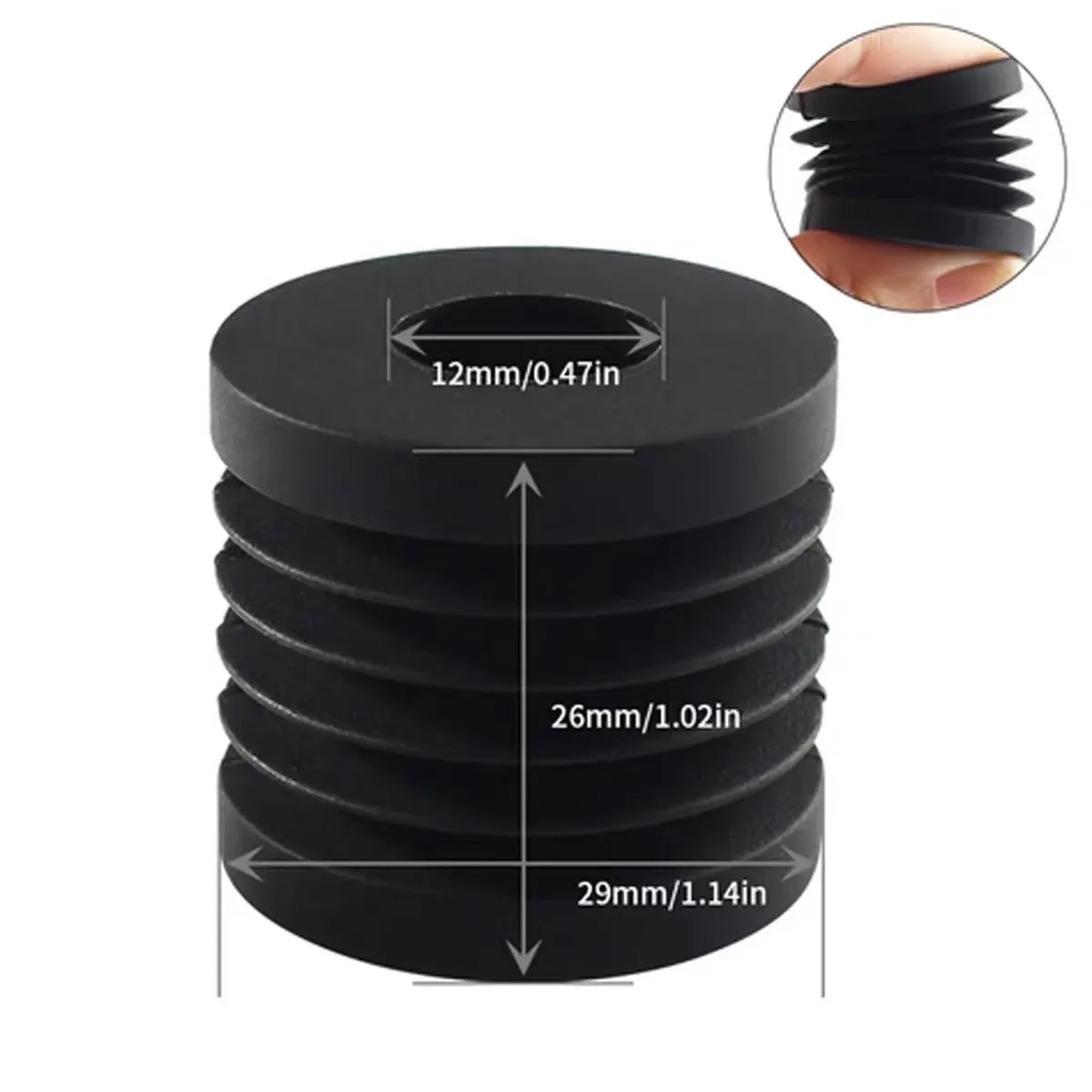 Para bambu lab p1p/p1s anti vibração pés almofada antiderrapante anti-choque à prova de poeira almofada de pé de borracha bambu buambulabs x1/x1c impressora 3d
