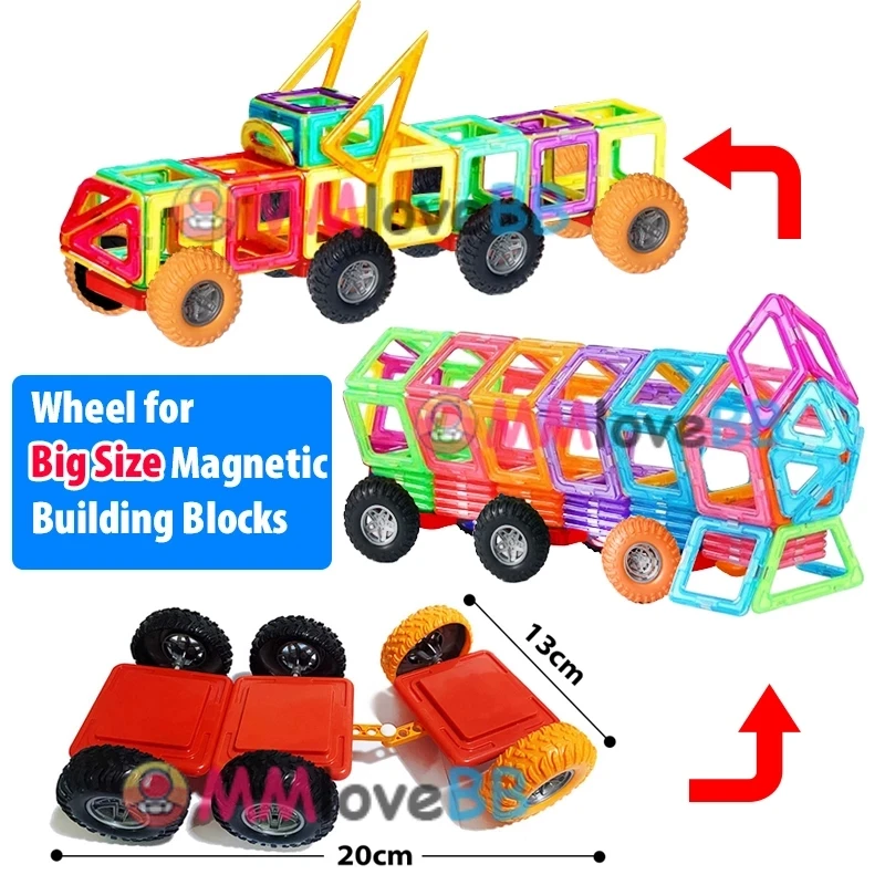 Ímãs brinquedos para crianças tamanho grande mais blocos magnéticos para crianças designer construtor conjunto brinquedos para meninos blocos de construção