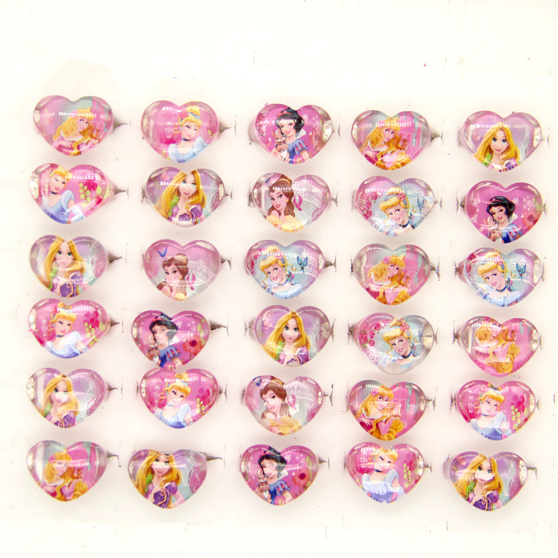 12PCS Disney Princess การ์ตูนนิ้วมือของเล่นเด็ก Happy Birthday Party โปรดปรานสาวน่ารัก Giveaway ของที่ระลึก