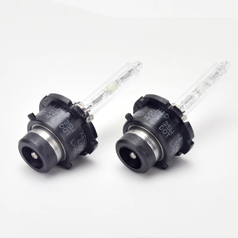 2 uds D2S D2R D4S 4300K 6000K 8000K bombilla de faro de xenón HID con soporte de metal