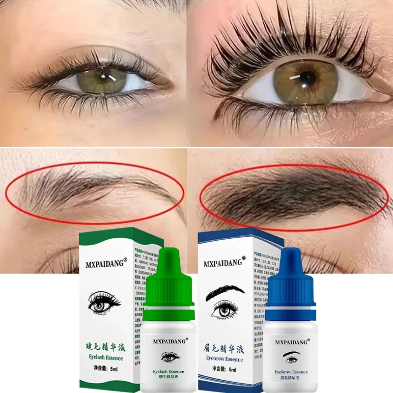 Suero de crecimiento rápido de pestañas, producto antipérdida de cabello para cejas, previene la calvicie, alargamiento más grueso, maquillaje de cejas