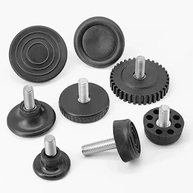 M10 M8 M6 Height Adjustable Screw Nut Floor Protector Leveling Table Chair Leg Feet Screw-in Base Sofa Bed Cabinet Table Pads