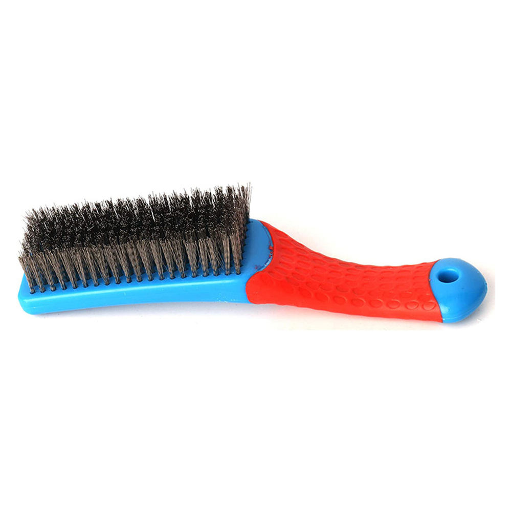 160mm Multipurpose Steel Wire Brush Plastic Handle Rust Removal Kitchen Cleaning Polishing Rust Removal Cleaning Brush