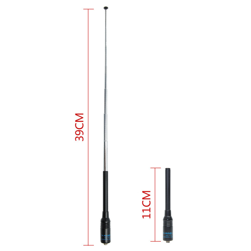 NAGOYA Dual Band Walkie Talkie Radio, antena esticada, NA-773 UV 5R