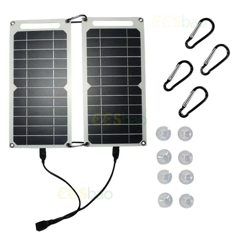 35w 5v usb sunpower painel solar portátil placa solar seguro estabilizar carregador para banco de potência telefone acampamento ao ar livre casa rv presente