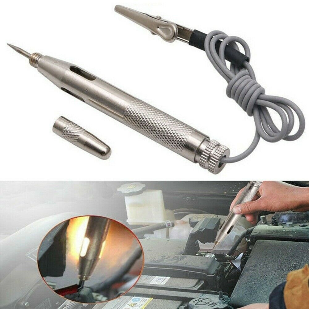 Probador sonda de prueba pluma voltaje 6V-24V circuito cobre DC 6V/12V/24V fusible eléctrico lápiz de luz único Auto Car