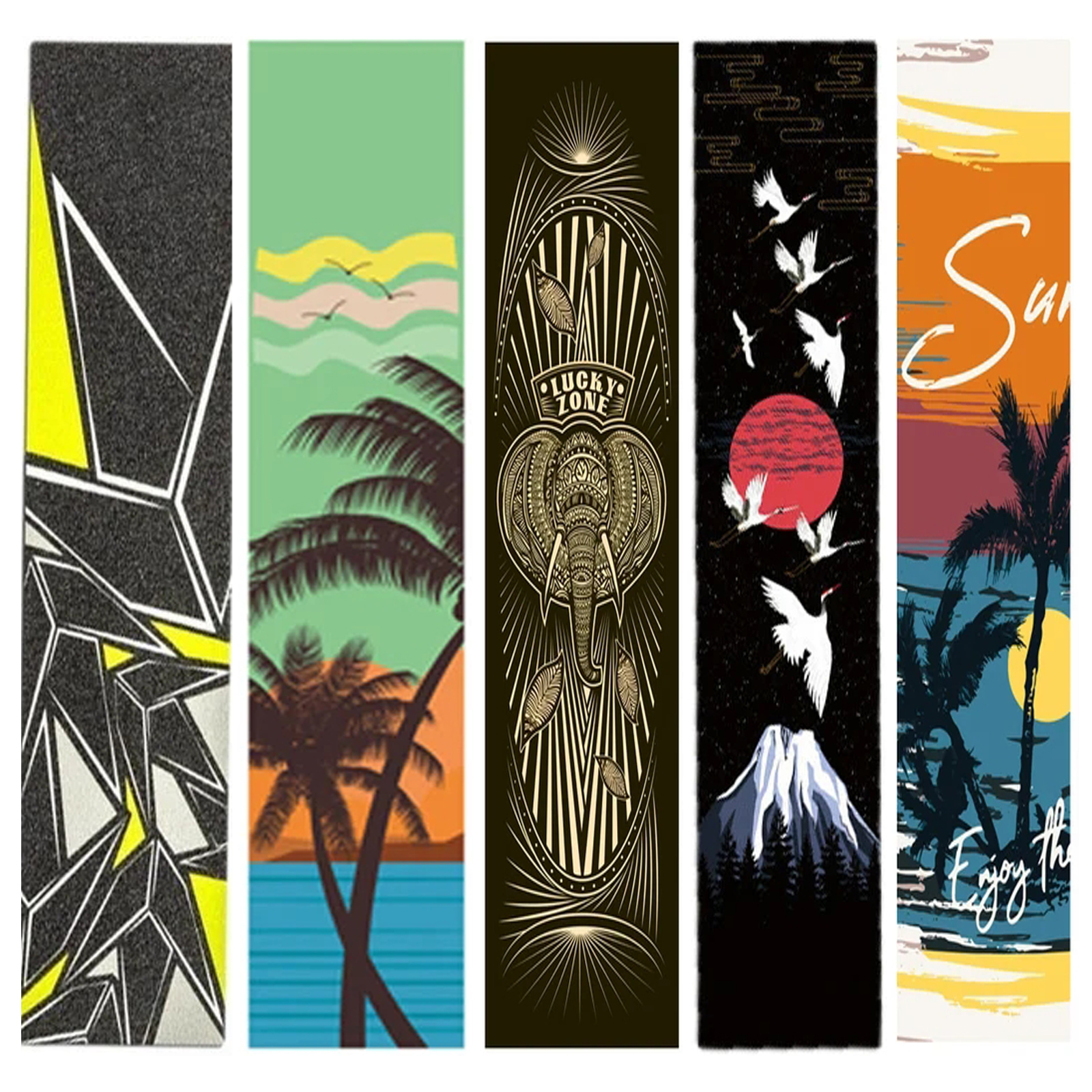 120cm Grip tapes Anti-Rutsch-Sandpapier bunte Grafik tanzen Longboard Grip tapes Long Board Grip Tape Skateboard