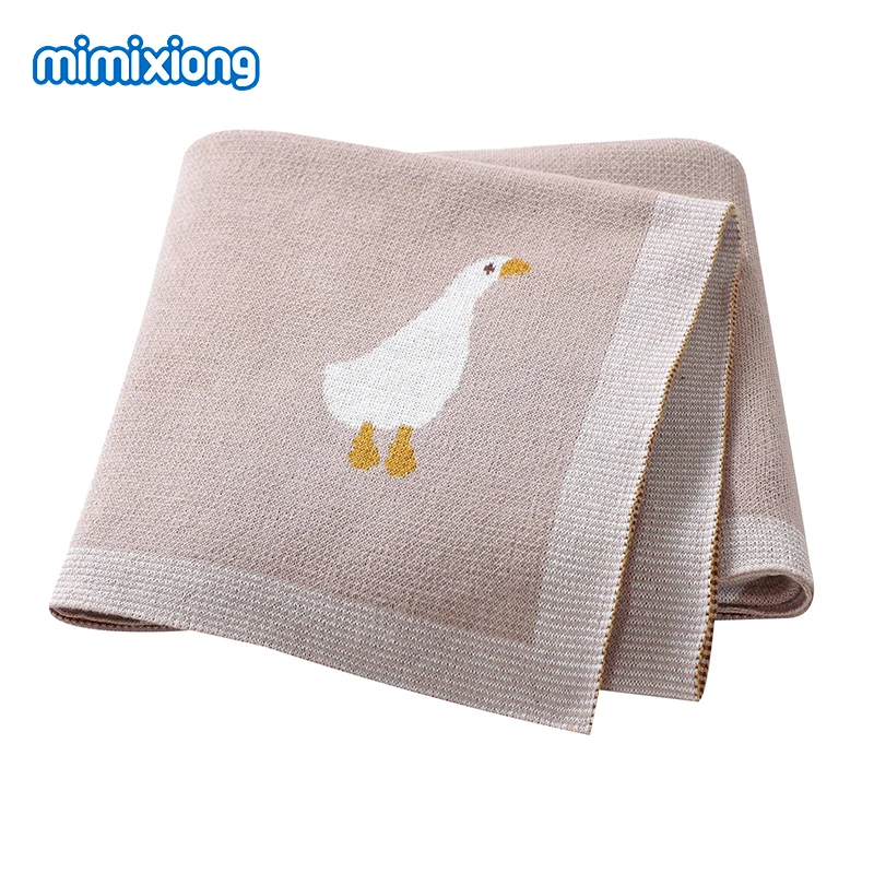 Coperte per bambini Trapunte 90 * 70 cm Lavorato a maglia Neonato Ragazzi Ragazze Passeggino Cestino Swaddle Wrap Sacco a pelo Coperture per biancheria da letto in cotone per neonati