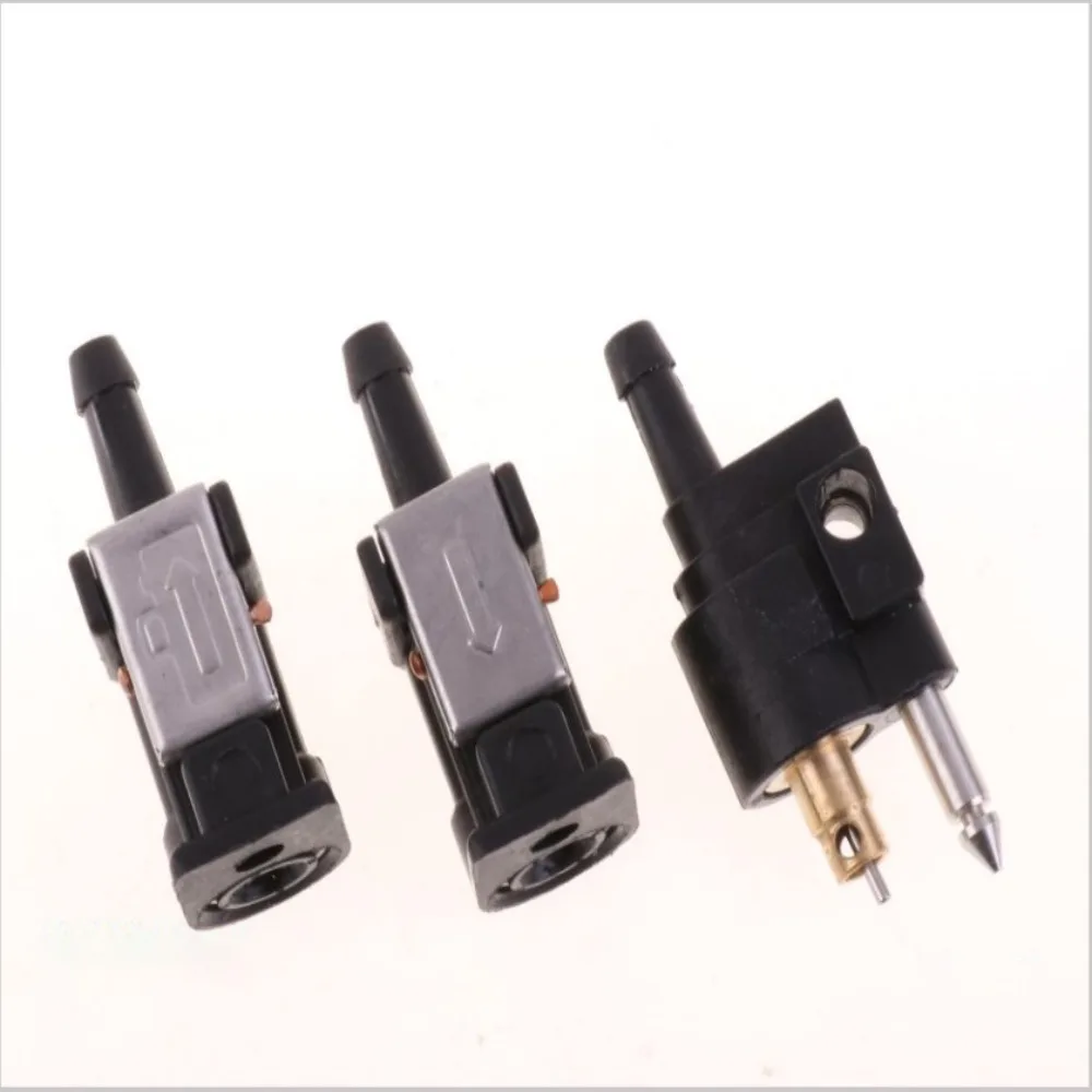 Conector de linha de combustível de popa para yamaha, acessórios para barco a motor, 1/4 6mm macho 5/16 8mm fêmea, encaixe de mangueira, adaptador de junção