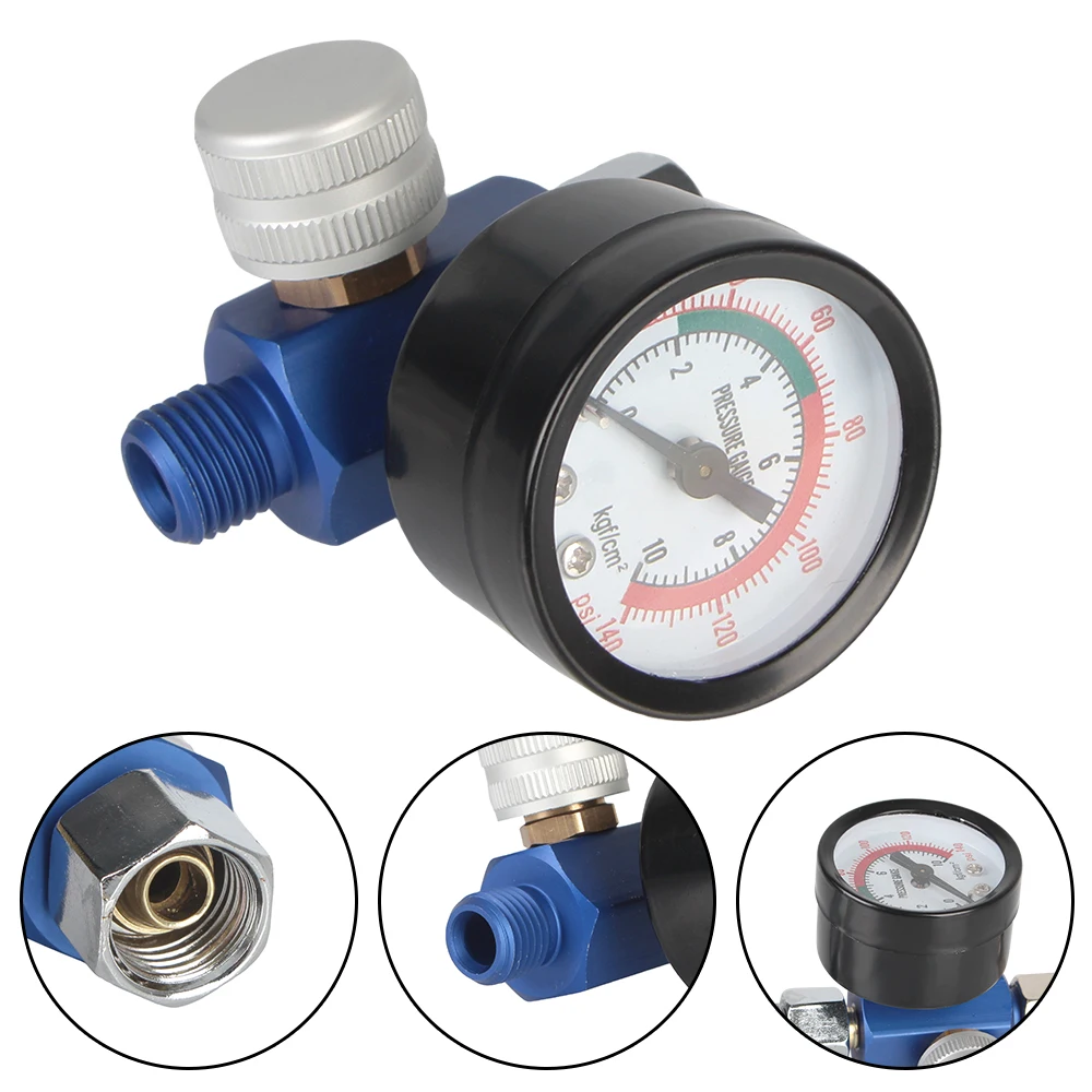 Adattatore ue filtro separatore olio-acqua utensili pneumatici per aerografo 1/4 "filettatura pistola a spruzzo manometro regolatore d'aria
