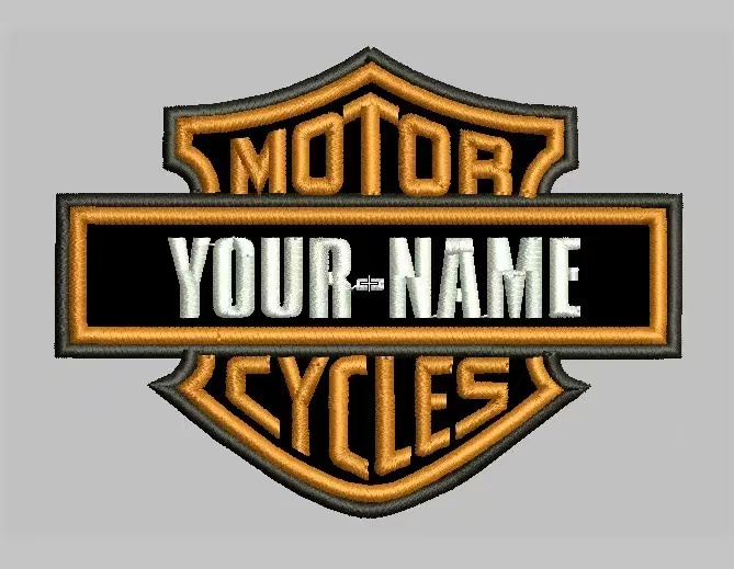 Пользовательский логотип бренда Har-ley мотоцикла утюг пришить вышитые нашивки для одежды наклейки на одежду значки для одежды