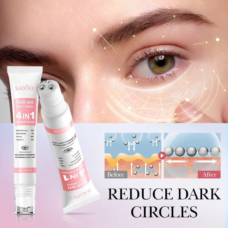 Retinol creme para os olhos remoção instantânea de saco de olho anti-rugas firmando a pele desbotar linhas finas anti círculo escuro inchaço iluminar cuidados com os olhos