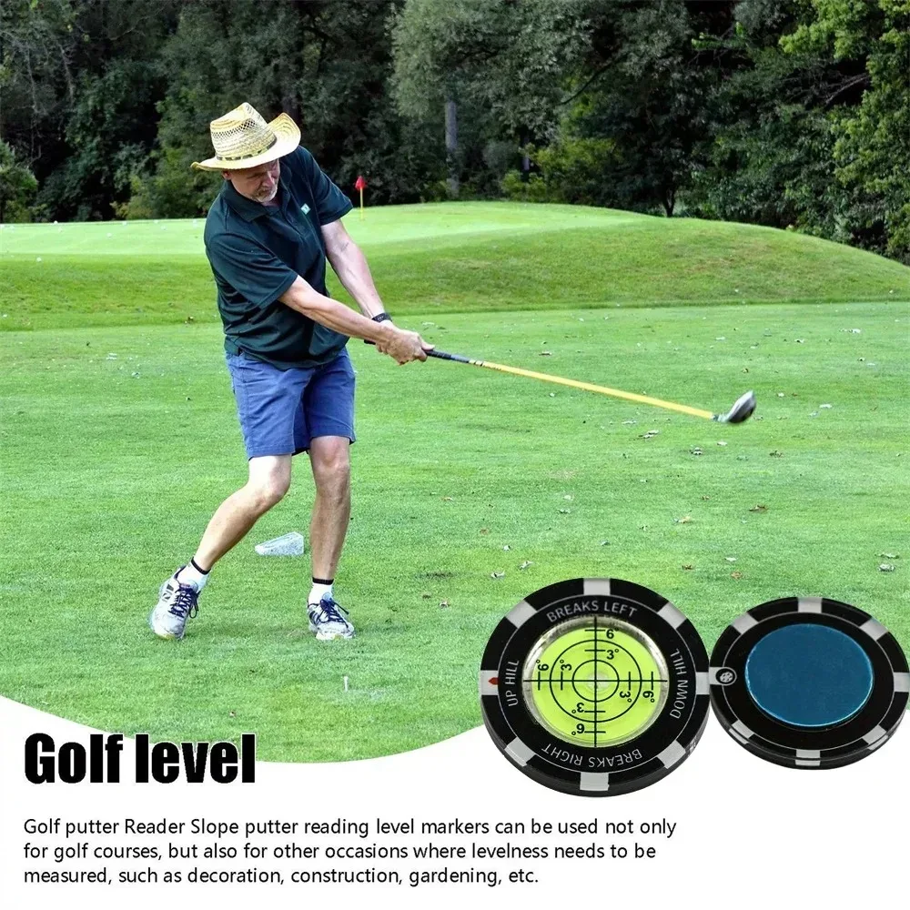 Golf Putt Ball Marker High Precision Round Green Reader Golfing Putting Aid Golf Slope Putting Reader 1PC JJ024