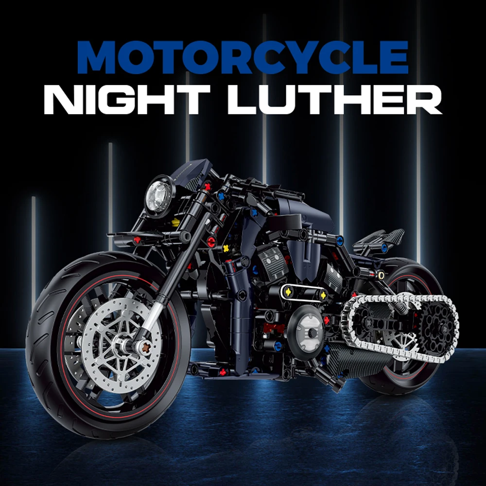 การวิเคราะห์รถจักรยานยนต์บล็อกอาคาร Harleys มอเตอร์ไซด์ Ducatiied หัวรถจักร Road Racer อิฐประกอบรุ่นรถของเล่นเด็กของขวัญ