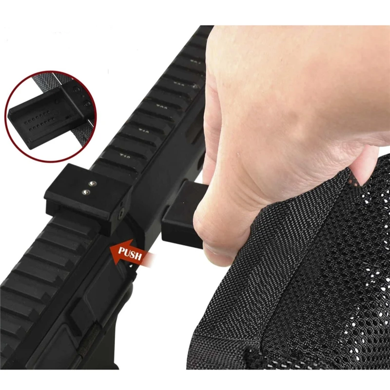 Jagd Bullet Shell Bag Militär ausrüstung Munition Messing Shell Catcher Mesh Trap Nylon Mesh Bag Capture Black Collection Bag Munition tasche