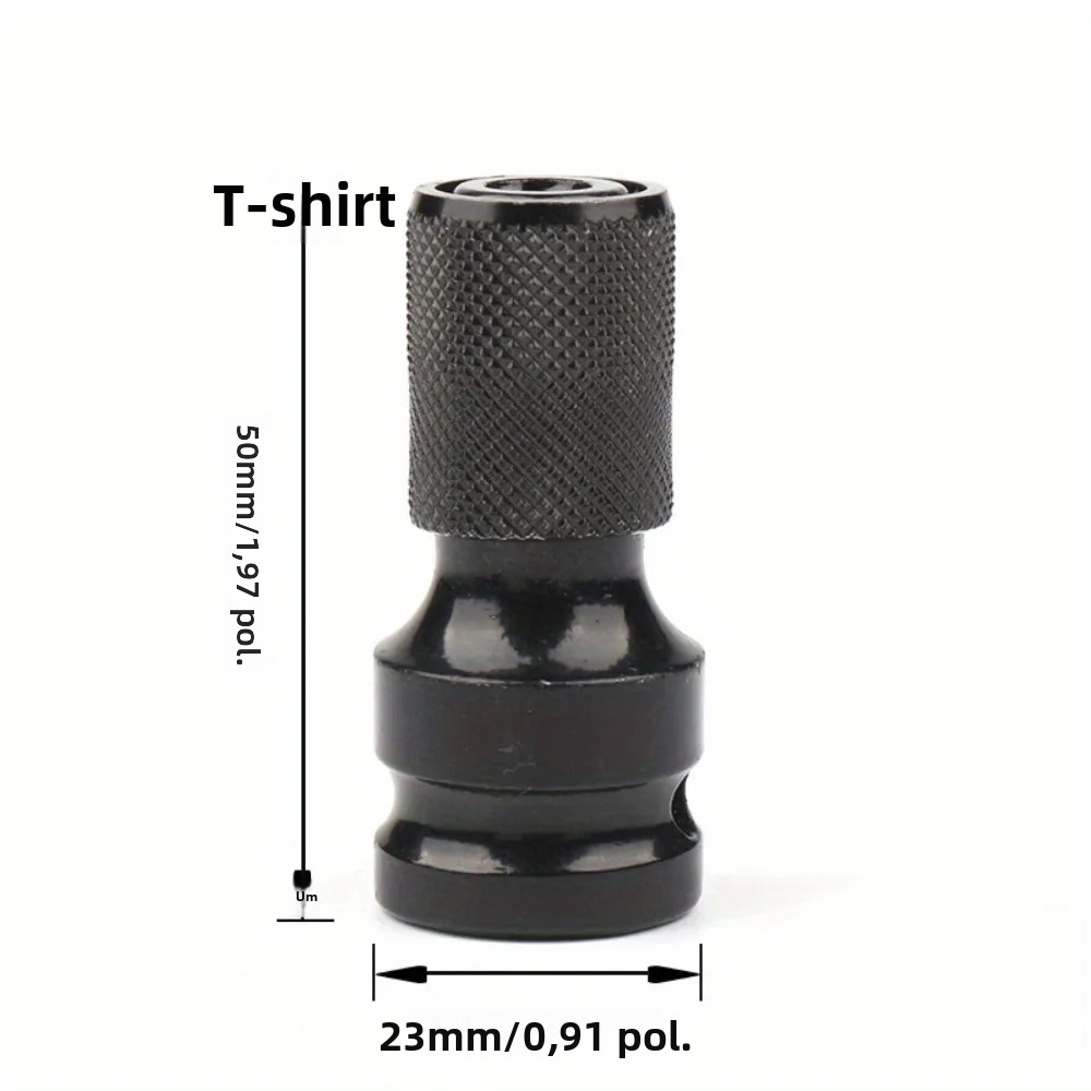 1pc chave de impacto para adaptador de broca 1/2 a 1/4 hex conversor soquete extensão bit titular para chave elétrica e ferramentas elétricas