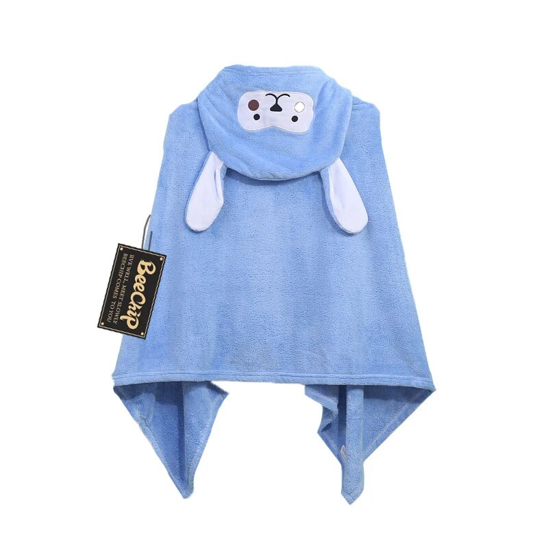 Toalha de banho do bebê do animal dos desenhos animados, absorvente, secagem rápida, roupão macio, sem linting, melhor para crianças pequenas, inverno