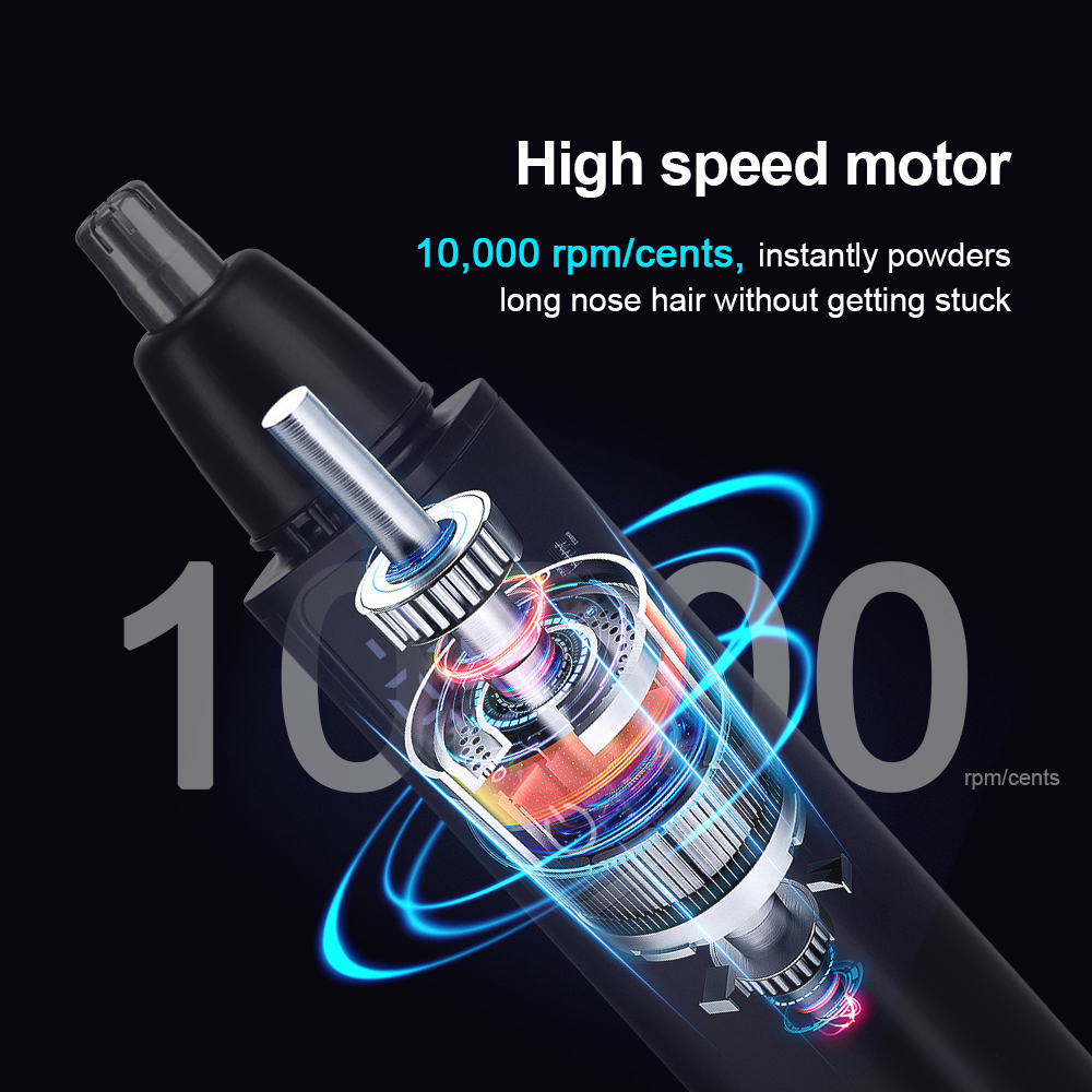 男性と女性のためのLEDディスプレイ付き電動バリカン,鼻と耳の脱毛器,フェイシャルケアキット,USB充電,家庭用ツール