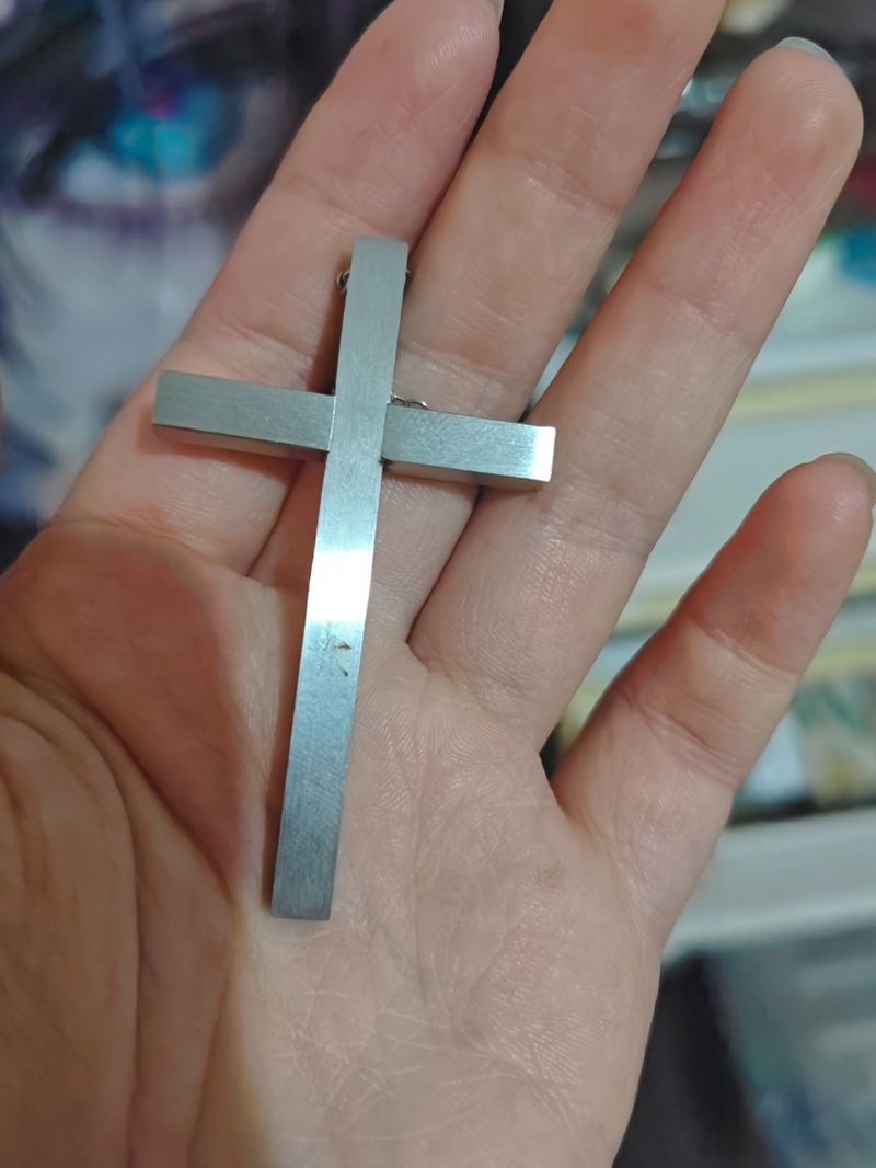 Pendentif croix rétractable en acier inoxydable, collier à breloques, bijoux fantaisie, gadgets cool pour hommes, femmes, cadeaux pour filles, outils multiples