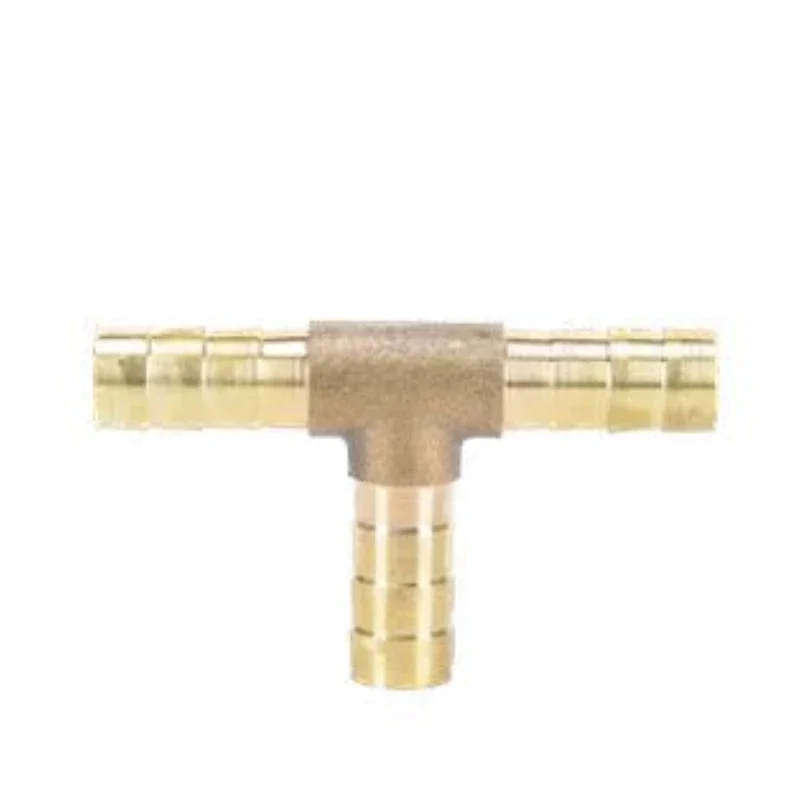 T-Shape ทองเหลือง Barb ท่อ TEE 4 มม.6 มม.8 มม.10 มม.12 มม.16 มม.3 WAY ท่อ Barb ทองเหลือง Barbed Coupling CONNECTOR ADAPTER
