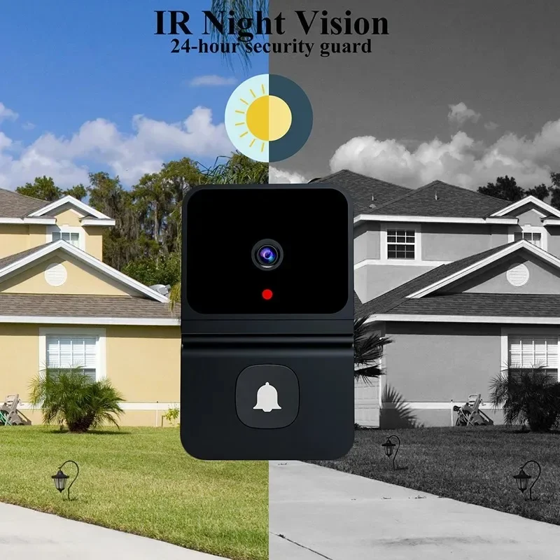 Z30 Wireless doorbell camera with Chime smart home security video intercom night vision 2.4GHZ WiFi smart doorbell audio