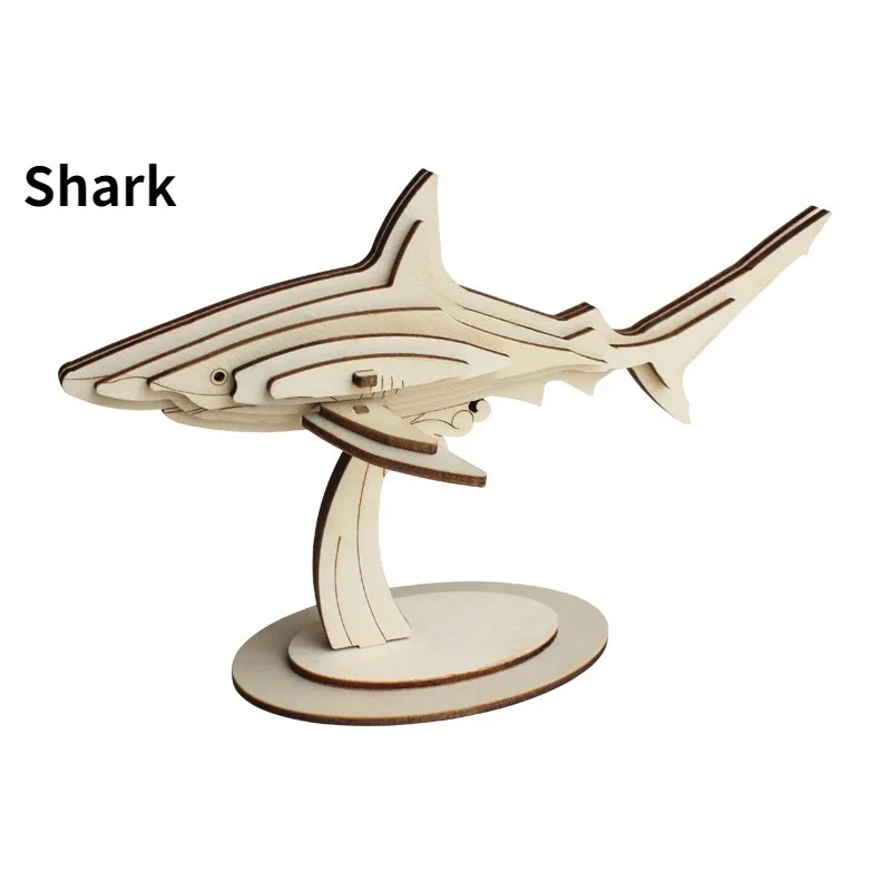 Marine Life Series 3D ปริศนาไม้ของเล่นเพื่อการศึกษาปริศนาสําหรับของเล่นเพื่อการศึกษาเด็กของขวัญไม้สําหรับเด็ก Creatif