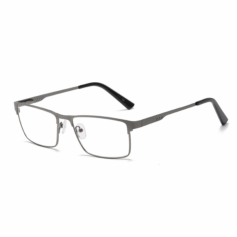 Ahora Men Square Metal Large Frame Reading Presbyopia Glasses Reader +1.25 1.5 1.75 2.0 2.25 2.5 2.75 3.0 3.5 4 4.5 5.0 5.5 6.0