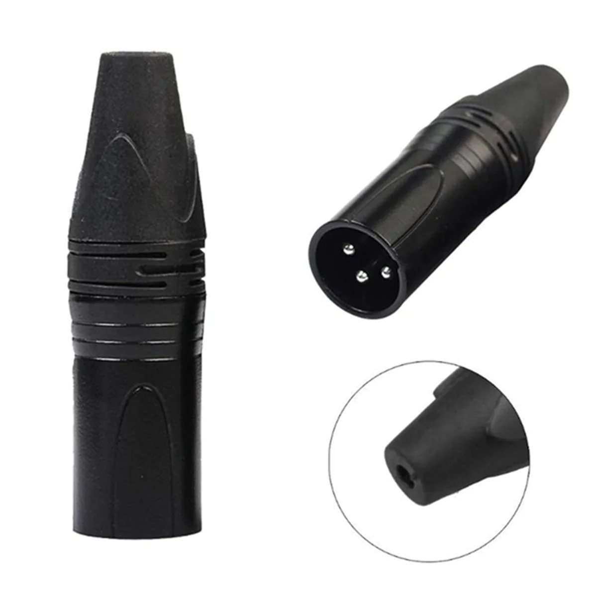 BABQ 10pcs DIY 3Pin XLR Adapter Socket XLR Aviation Connector Welding Head Microphone Cable Connector(Male)
