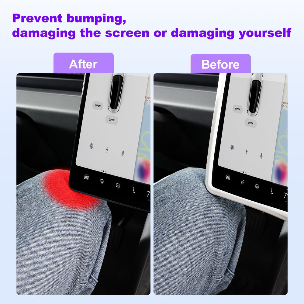 IPENGEN Para Tesla Highland Protetor de Tela Quadro de Silicone Display Edge Acessórios de Controle Central Para Tesla Modelo 3 Y