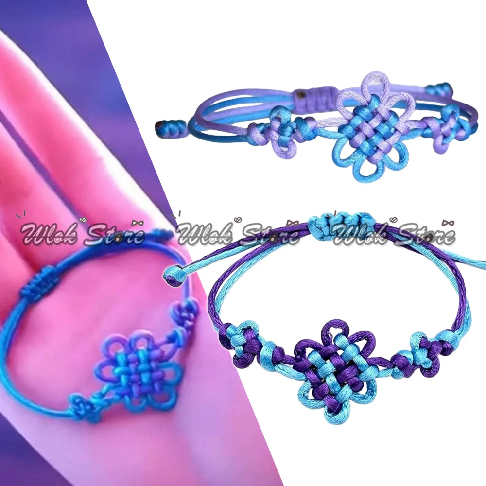 KPop Demon Hunters Rumi Cosplay Accessories Chinese Knot Braided Bracelet HUNTR/X Idol Mira Zoey Friendship Bracelet Party Gifts