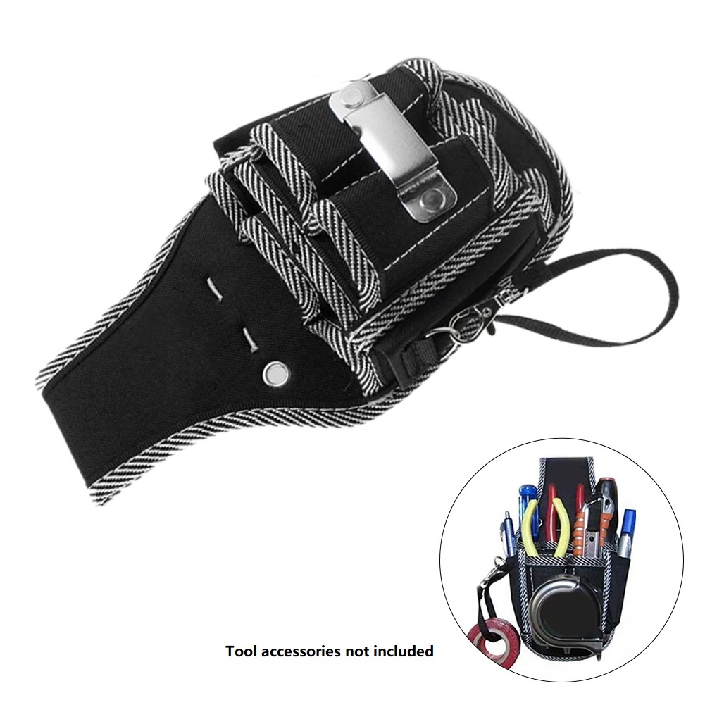 Multifunctional Tool Bag Nylon Fabric Tool Belt Screwdriver Kit Holder Tool Bag Pocket Pouch Bag Electrician Waist Pocket Case