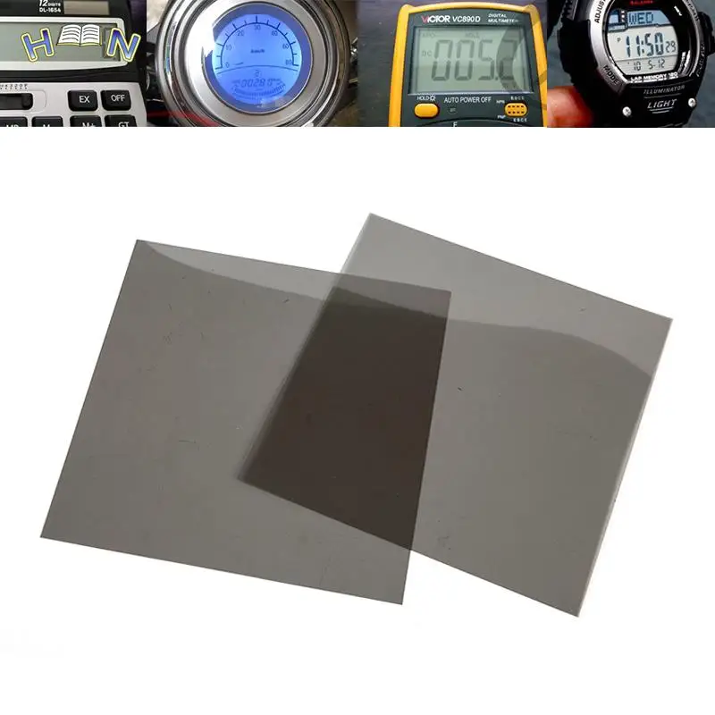 Película polarizadora para reloj, multímetro, calculadora, pantalla LCD, reparación, 18cm, 1 unidad