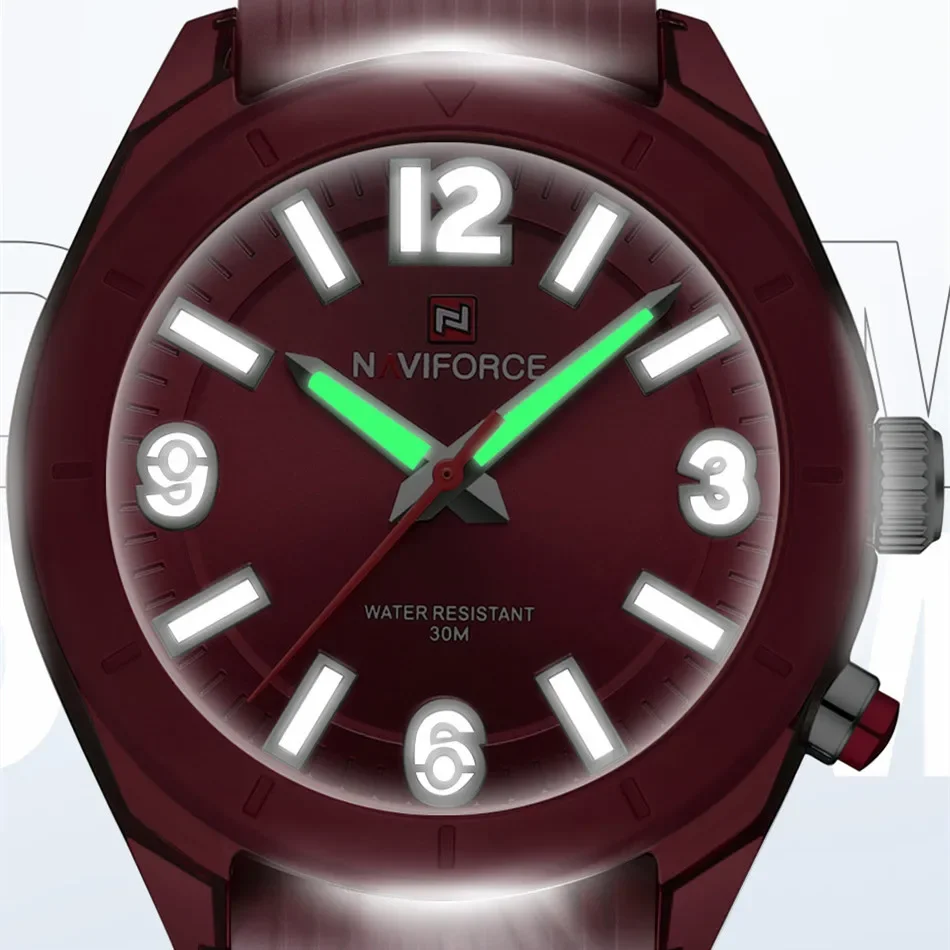 NAVIFORCE-Reloj de moda para mujer, resistente al agua, con personalidad, de cuarzo, de lujo, regalo romántico para novia, 2024