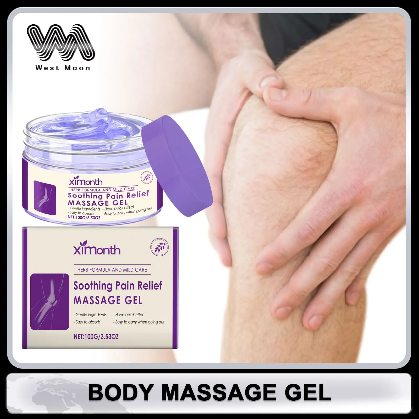 Soothing Gel for Body Pain Relax Muscle Rapid Absorb Improve Muscle Training Relieve Joint Knee Pain Getle Portable Massage Gel